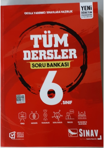 6.Sınıf Tüm Dersler Soru Bankası 2019 Baskı Sınav Yayınları