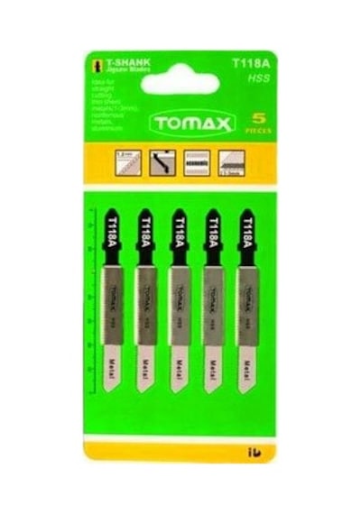Tomax T-118a Metal Dekupaj Bıçak Seti 5 Parça - 5'li Paket