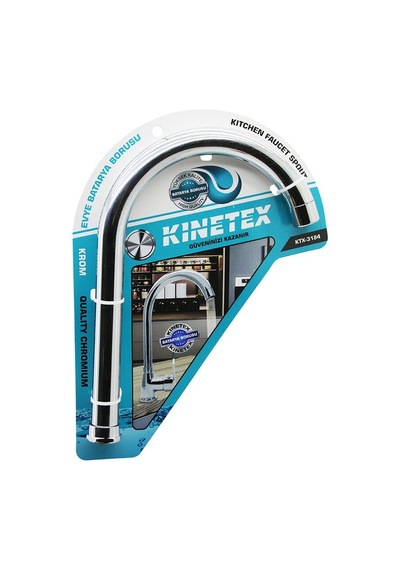 Kinetex Ktx-3184 Mutfak Batarya Borusu Evye Büyük Süzgeçli Uç Krom Kaplama Diğer