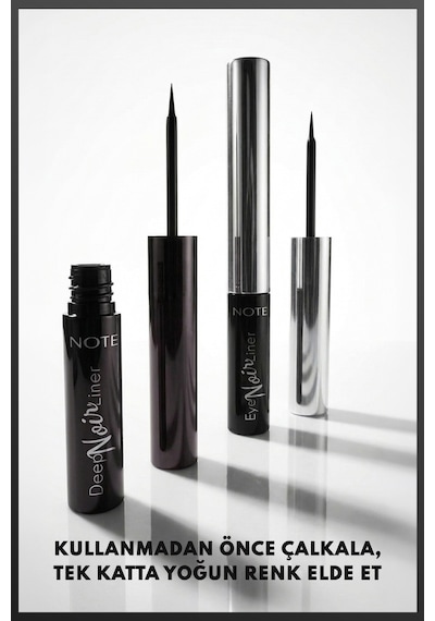 Note Eye Noir Liner Uzun Süre Kalıcı Likit Eyeliner Siyah