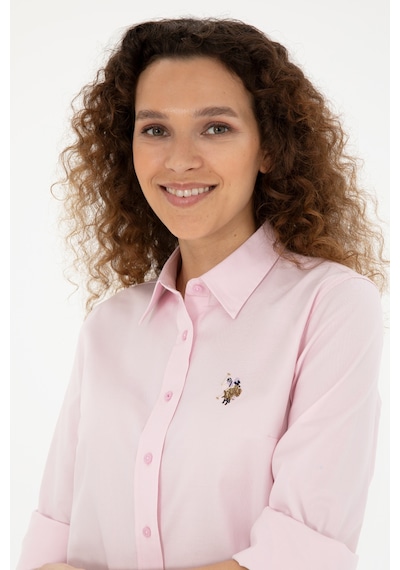 U.s. Polo Assn. Kadın Pembe Gömlek Basic 50283987-vr041 Pembe