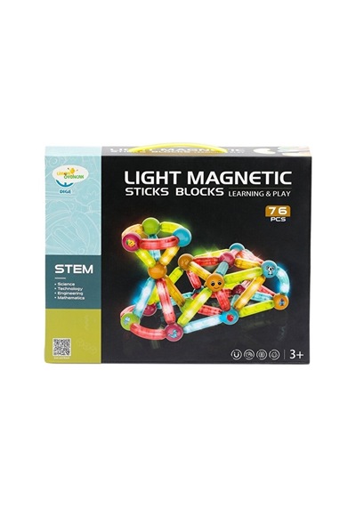 2 Adet Limon Oyuncak Manyetik Stick Blok 76 Parça