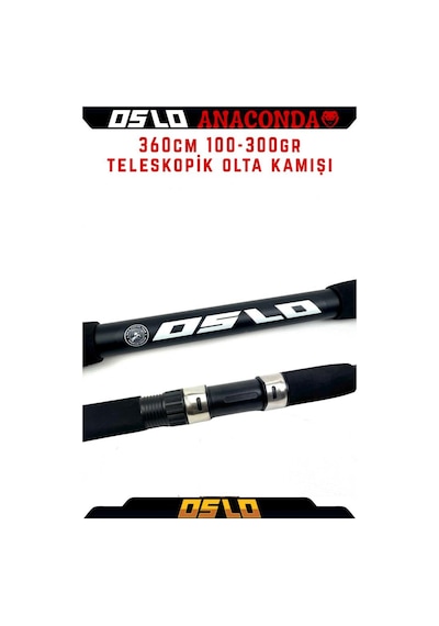 Okuma Revenger Rv-65 360cm 100-300gr Anaconda Profesyonel Sazan Kıyı Olta Takımı Seti