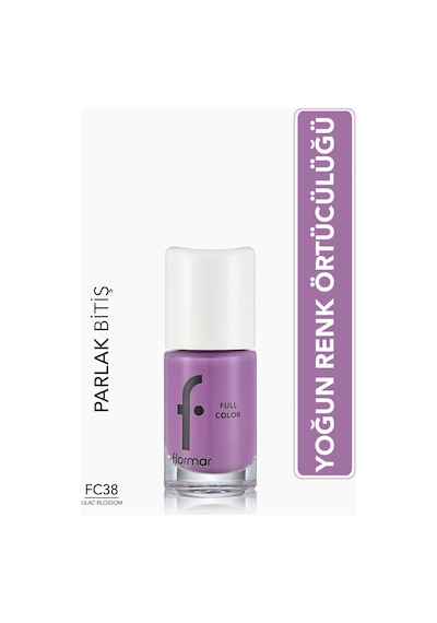 Flormar Yoğun Renk Veren Parlak Oje (Lila) - Full Color Nail Enamel - FC38 LBLOSSOM - 8690604379910