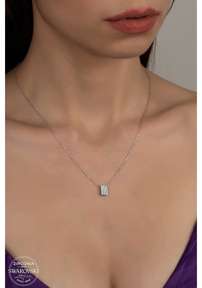 Union Swarovski Zirconia Kadın Gümüş Kolye (550094820)