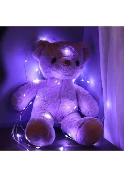 Greyder Gd957 Şerit Pilli Aydınlatma 3 Metre 30 Adet Beyaz Peri Led Çok Renkli