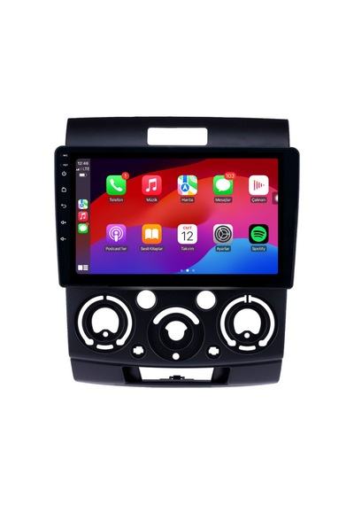 Ford Ranger - Araç Multimedya Ekran - 4gb 64gb - Bt - Black - 2007 - 2011 - 9 Inch - Myway