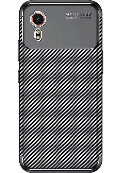 Newface Samsung Galaxy Uyumlu Xcover 7 Kılıf Auto Focus Karbon Kapak - Siyah Diğer