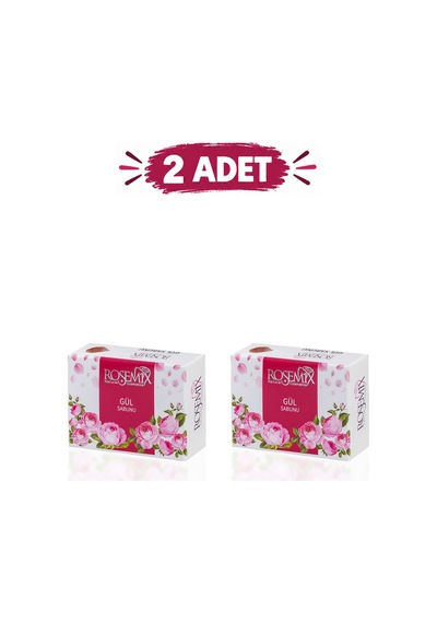 Rosemix - 775 - - Gül Sabunu Kutulu 90 Gr - 2 Adetlik - Shophnrl - Set Ürün Diğer