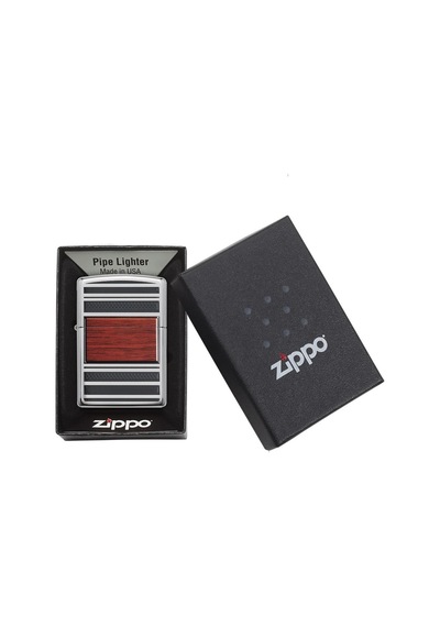 Zippo Çakmak Steel And Wood Pipo Çakmağı 28676