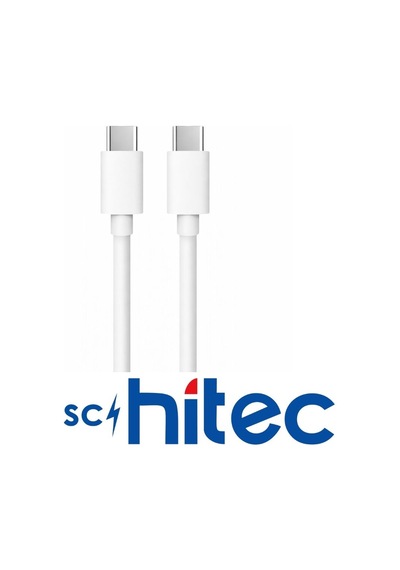 Schitec 60w Type-c To Type-c Data Ve Hızlı Şarj Kablosu Telefon, Tablet, Laptop Uyumlu Beyaz Sk004