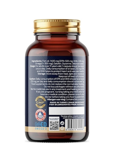Oithox Omega 3 Balık Yağı 1400 MG 30 Kapsül