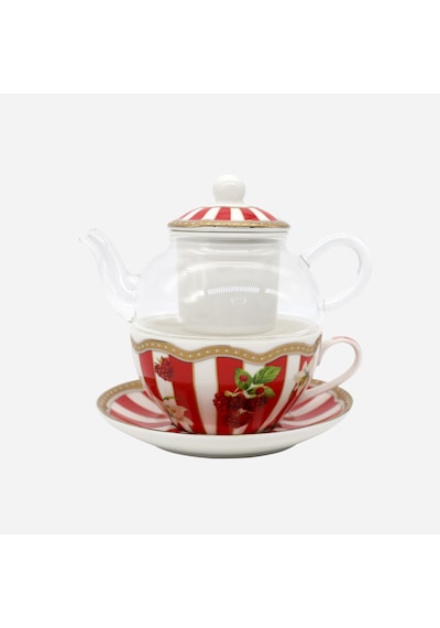 Lisa Minotti Kırmızı Porselen Çay Fincan Seti 250 Ml