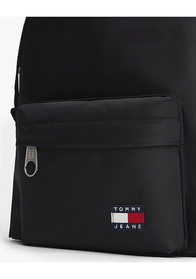 Tommy Hilfiger Kadın Ön Cepli Sırt Çantası - Siyah Triple Black
