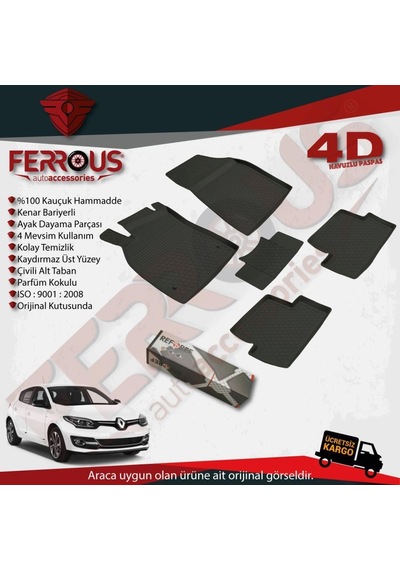 Renault Megane 3 Sport Tourer 4D Paspas Siyah Ve Bagaj 2010 2015
