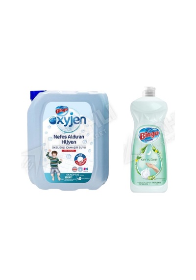 Bingo Çam.suyu Oksijen 4 L + Bulaşık Deterjanı 650 Ml 2'li Set Diğer