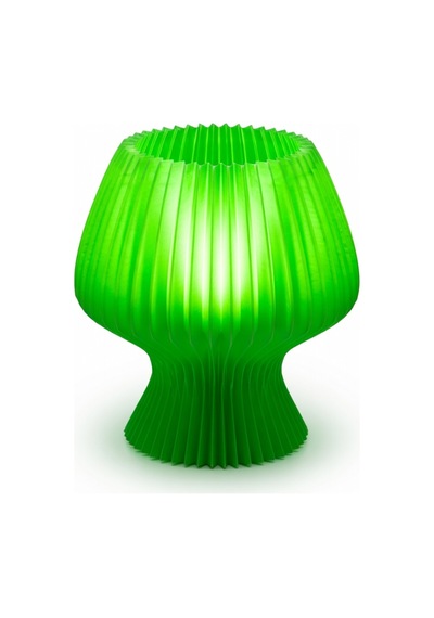 Akordeon Tasarım Masa Lambası - 3d Pleated Doku Dekoratif Gece Lambası Modern Ev Hediyesi Aydınlatma Yeşil