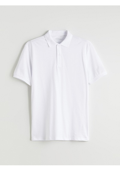 Lcwaıkıkı Classic Beyaz Polo Yaka Pike Erkek Tişört