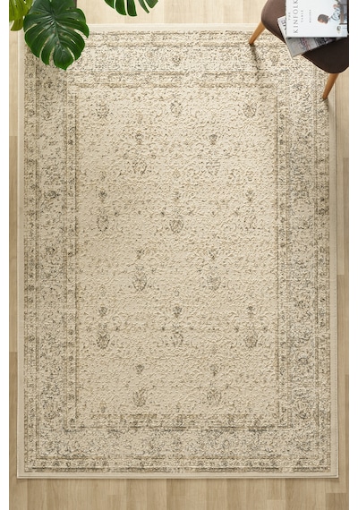 Mariesse Home Asır Serisi Vintage Modern Dokuma Salon Oturma Odası Halısı 1435a-bej