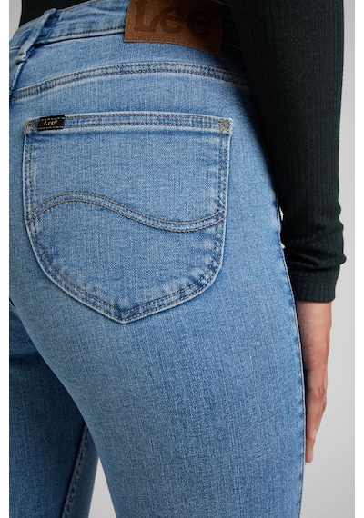 Lee Skinny Fit Dar Kesim Yüksek Bel Çok Dar Paça Mavi Kadın Esnek Jean Denim Kot Pantolon L31BERPA Mavi