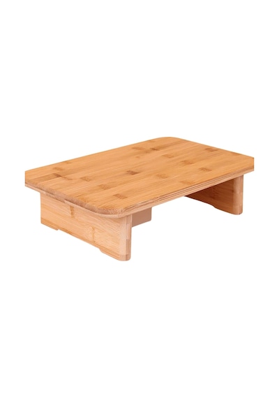 Ayaklı Bambu Kesim Tahtası-kesme Tahtası-ekmek Tahtası-et Tahtası- 36 X 24 X 8,5 Cm Kahverengi