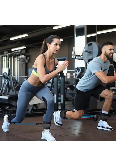 Valkyrie 6 Parça Baldır Kalça Egzersiz Seti Bacak Direnç Tansiyon Lastiği Pilates Yoga Destekleyici Çok Renkli