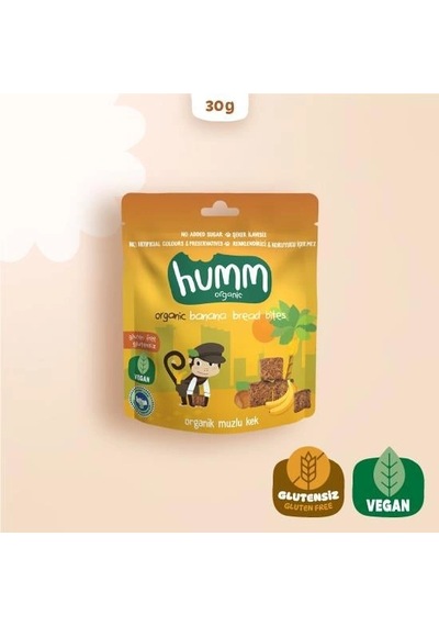 Mey İthalat Organik Glutensiz Vegan Muzlu Kek 30 Gr