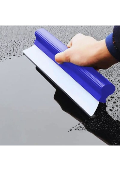 Carub Oto Yıkama Su Çek Çek Silikonlu 30x10cm Mavi Cam Ve Kaporta Kurulama Sıyırıcı Br0922539