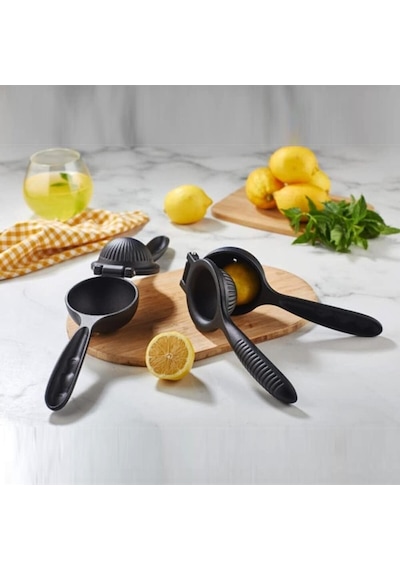 Döküm Limon Sıkacağı Limon Presi Büyük Boy 24 Cm, Siyah Metal Limon Sıkacağı, Döküm Narenciye Sıkacağı Döküm Limon Sıkıcı Çok Renkli