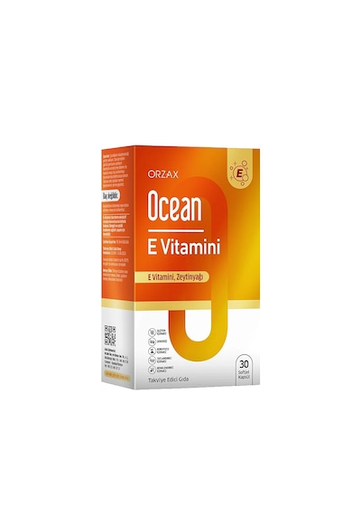 Ocean Vitamin E Takviye Edici Gıda 30 Softjel Kaps