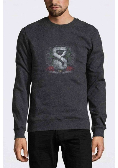 Scorpıons Stıng In The Taıl Baskılı Füme Erkek Örme Sweatshirt