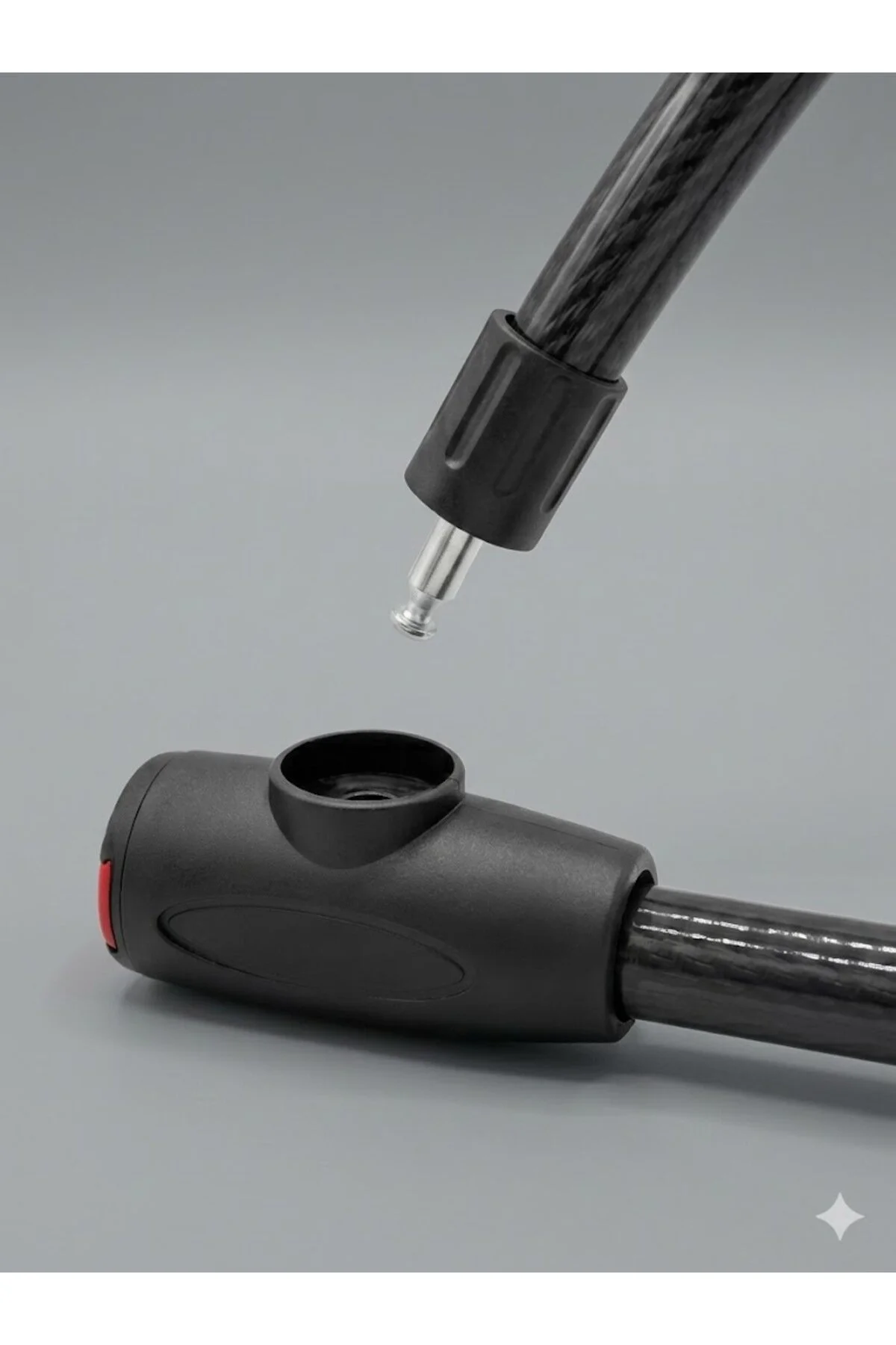 Anahtarlı Esnek Çelik Kablo Motosiklet Bisiklet Hırsızlık Önleyici Kilit 12mm