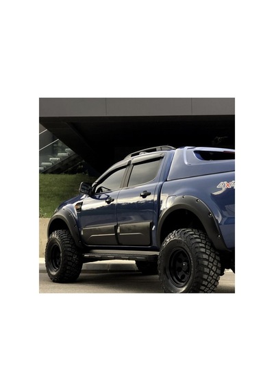 Ford Ranger T6 T7 T8 2012-2022 Kapı Kaplama Seti Yan Kapı Koruma Mat Siyah