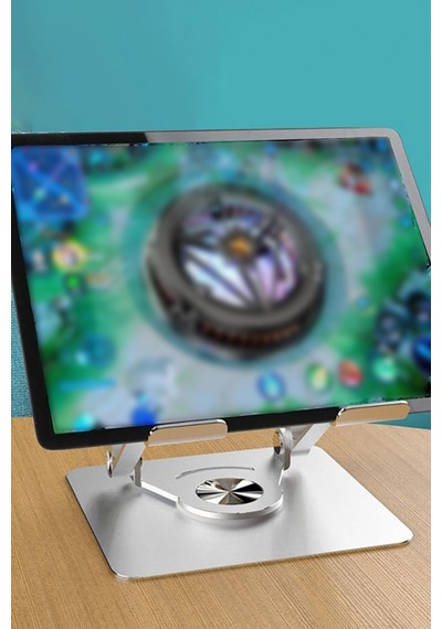 Alüminyum 360 Derece Dönen Dizüstü Bilgisayar Standı Laptop Tablet Telefon Standı Sarsılmaz Güçlü