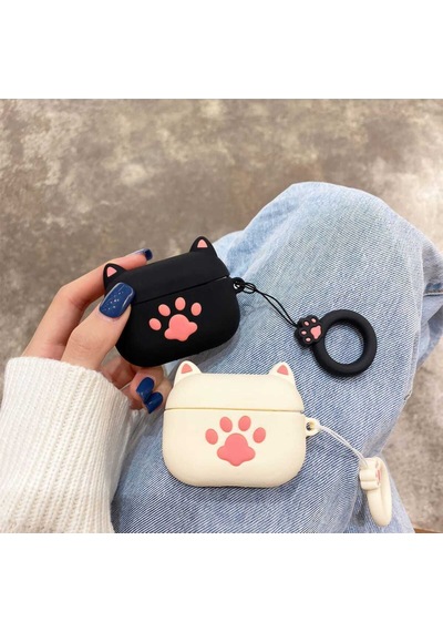 Apple Uyumlu iPhone 1/2. Nesil  Koruyucu Bluetooth Kulaklık Kılıfı Figürlü Pat Airpods 1/2. Nesil