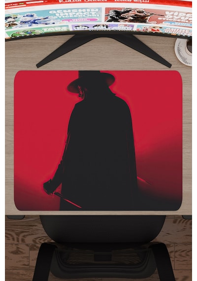 V For Vendetta 2 V1 48x40 Xl Gaming Kauçuk Kaymaz Taban Mouse Pad Fare Altlığı