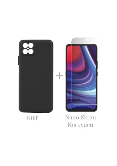 Omix X600 Uyumlu Kilif Soft Esnek Silikon + Nano Ekran Koruyucu 554809649