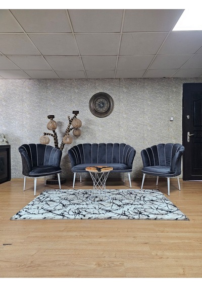Zafir Papatya Çay Seti Koltuk Takımı Beyaz Boyalı Sivriltme Ayak, Balkon, Salon, Ofis, Cafe Koltuk Takımı Füme Zafir Papatya Çay Seti Koltuk Takımı Beyaz Boyalı Sivriltme Ayak, Balkon, Salon, Ofis, Cafe Koltuk Takımı Füme