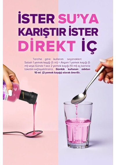 Zühre Ana 5 Tip Hidrolize Kolajen Peptit İçeren Collagen Şurubu