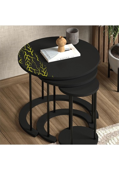 Şimşek Sticker 25x25cm Folyo Kesim Evrensel Desen Kaplama Neon Sarı Yeşil