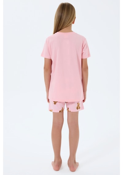 Rolypoly Kız Çocuk Pembe Şort Takım Rp3816-c-v2 Pembe