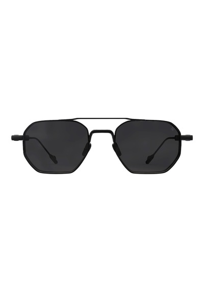 Philippe V N26 Mat Siyah Titanyum Unisex Güneş Gözlüğü Siyah