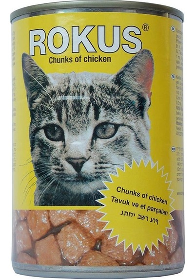Rokus Tavuklu Konserve Yetişkin Kedi Maması 410 G