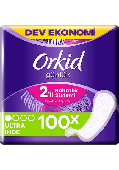 Orkid Günlük Ped Yaprak 100'lü