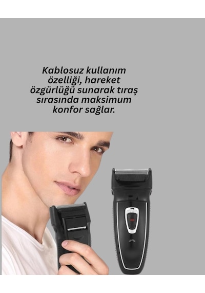 Darbelere Dayanıklı Kablosuz Erkek Tıraş Aleti Mh-hs9751-2987