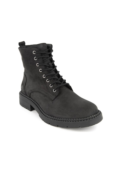 Hush Puppies Heilig Bounce Hakiki Deri Erkek Bot Siyah