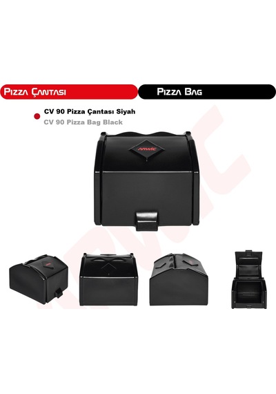 Arka Çanta 90 Litre Siyah Pizza Çantası Siyah