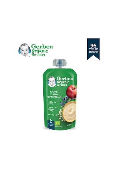 Gerber Organic Yulaflı Elma Ve Yaban Mersini 110g Gbr-4466 GBR-4466