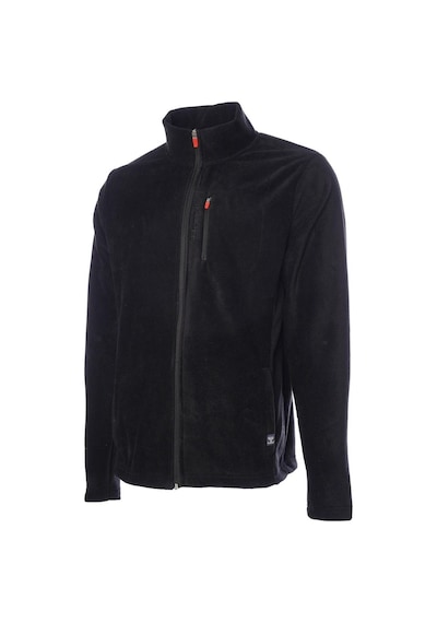 Hummel 960040-2001 Deslan Polar Zip Erkek Spor Ceket Siyah