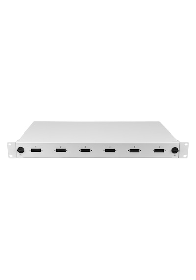 Alfafonet Optislide 6 Port Sc-dx/lc-qd Yatay 1ru Rack Tipi Açık Gri Fiber Optik Patch Panel